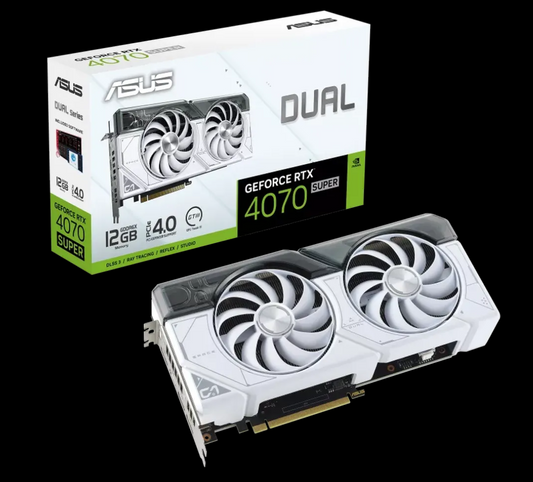 ASUS Dual GeForce RTX 4070 Super White OC 12GB Gaming Nvidia Graphic Card